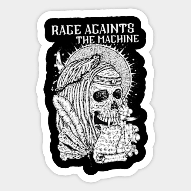 RAGE AGAINST THE MACHINE MERCH VTG Sticker by citrus_sizzle